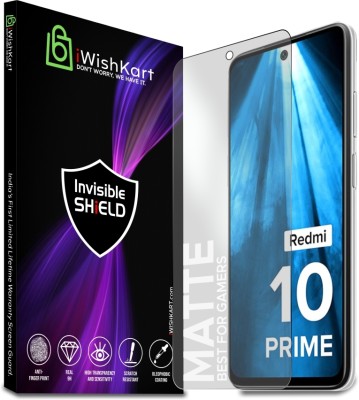 iWishKart Edge To Edge Tempered Glass for Redmi 10 Prime 2022, Redmi 10 Prime 2022 5G 0.3mm Matte / Mat(Pack of 1)