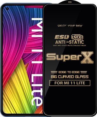 Qyist Edge To Edge Tempered Glass for MI 11 LITE(Pack of 1)