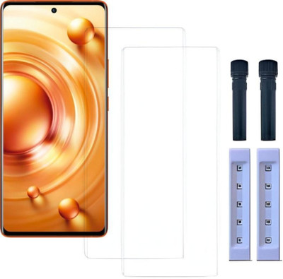 Mofrills Edge To Edge Tempered Glass for Vivo X80 Pro Plus(Pack of 2)