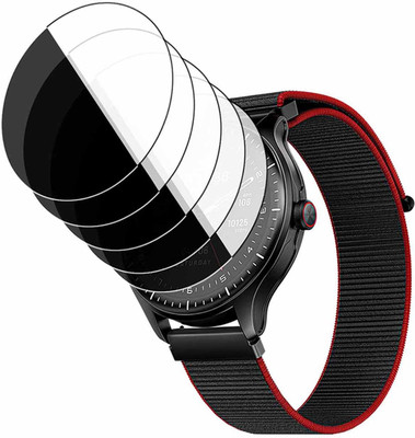 HIDEOUS Edge To Edge Tempered Glass for boAt Valour Watch 1 GPS(Pack of 5)