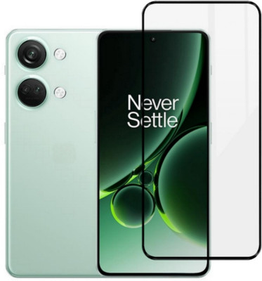 Heatmor Edge To Edge Tempered Glass for Oneplus nord 3(Pack of 1)