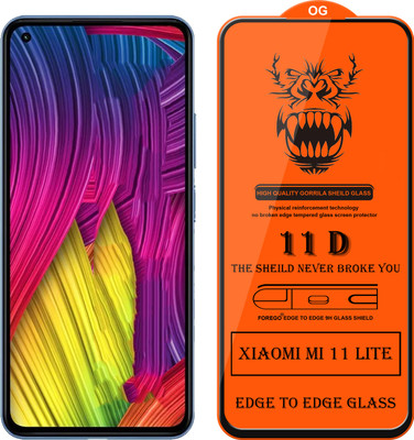 Forego Edge To Edge Tempered Glass for Xiaomi Mi 11 Lite(Pack of 1)