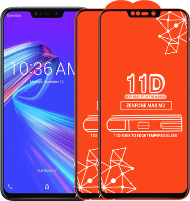 Roxel Edge To Edge Tempered Glass for Asus Zenfone Max M2(Pack of 2)