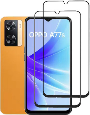 NKCASE Edge To Edge Tempered Glass for oppo A77s,oppo A77,Oneplus Nord N20 SE(Pack of 2)