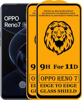 HQ Protection Edge To Edge Tempered Glass for OPPO Reno 7 5G(Pack of 2)