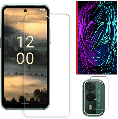 ARBAN Edge To Edge Tempered Glass for Nokia XR21 5G Tempered Glass Screen Protector | Anti-Scratch | Edge to Edge Full Coverage | 9H Hardness (1 FRONT SCREEN GUARD + 1 CAMERA LENS PROTECTOR + 1 FREE BACK EMBOSSED SKIN002)(Pack of 1) ARBAN Edge To Edge Tempered Glass for Nokia XR21 5G Tempered Glass Screen Protector | Anti-Scratch | Edge to Edge Full Coverage | 9H Hardness (1 FRONT SCREEN GUARD + 1 CAMERA LENS PROTECTOR + 1 FREE BACK EMBOSSED SKIN002)(Pack of 1)