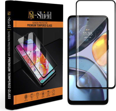 MS-Shield Edge To Edge Tempered Glass for Motorola G22(Pack of 1)