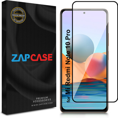 Zapcase Edge To Edge Tempered Glass for Mi Redmi Note 10 Pro(Pack of 1)