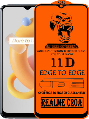CYOR Edge To Edge Tempered Glass for REALME C20A(Pack of 1)