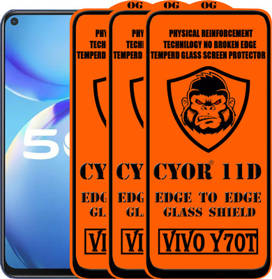 CYOR Edge To Edge Tempered Glass for VIVO Y70T(Pack of 3)