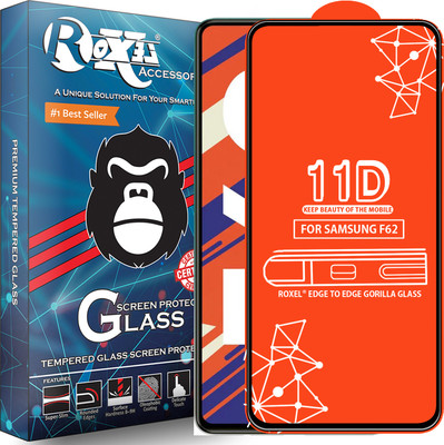 Roxel Edge To Edge Tempered Glass for Samsung Galaxy F62(Pack of 1)