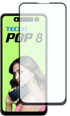 VAKIBO Edge To Edge Tempered Glass for Techno POP8(Pack of 1)