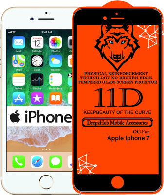DeepzHub Edge To Edge Tempered Glass for Apple iPhone 7(Pack of 1)