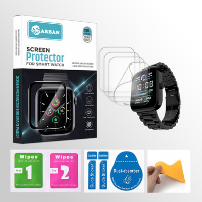 ARBAN Edge To Edge Tempered Glass for Fire-Boltt Ninja Call Encore 1.83 inch Smartwatch 4 PROTECTOR + 4 WIPES + 4 DUST REMOVAL STICKER + 1 WIPER(Pack of 4) ARBAN Edge To Edge Tempered Glass for Fire-Boltt Ninja Call Encore 1.83 inch Smartwatch 4 PROTECTOR + 4 WIPES + 4 DUST REMOVAL STICKER + 1 WIPER(Pack of 4)