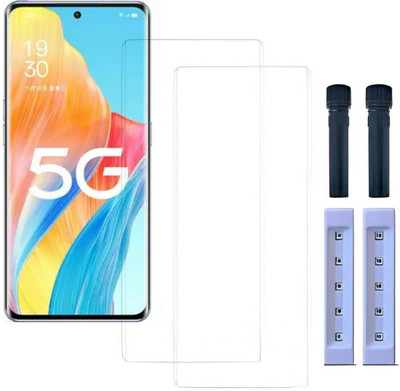 crixus Edge To Edge Tempered Glass for Oppo A1 Pro(Pack of 2)