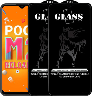 TWIGLO Edge To Edge Tempered Glass for REDMI POCO M2(Pack of 2)