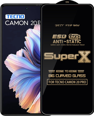 Qyist Edge To Edge Tempered Glass for TECNO CAMON 20 PRO(Pack of 1)