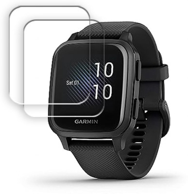 SOMTONE Edge To Edge Tempered Glass for Garmin Venu Sq Music 1.3 inch SMARTWATCH SCREEN GUARD(Pack of 2)