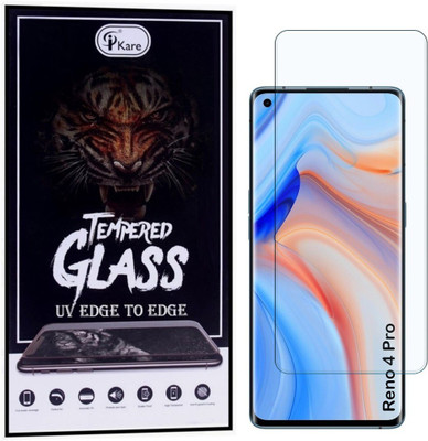 iKare Edge To Edge Tempered Glass for OPPO Reno 4 Pro(Pack of 1)