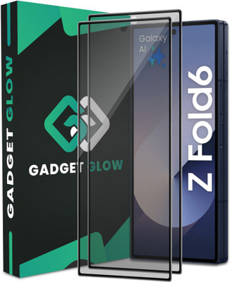 Gadget Glow Edge To Edge Tempered Glass for Samsung ZFold 6 5G, Samsung Galaxy ZFold 6 5G, Samsung Z Fold6, Matte Finish Glass(Pack of 2)