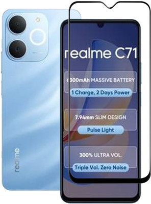 BRENZZ Edge To Edge Tempered Glass for Realme C71(Pack of 1)