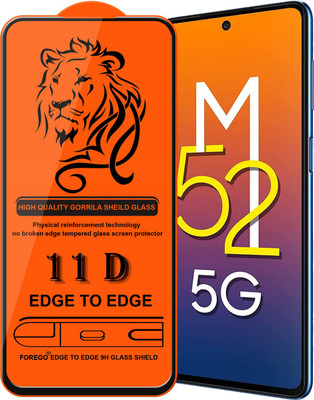Forego Edge To Edge Tempered Glass for Samsung Galaxy M52 5G(Pack of 1)