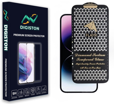 DIGISTON Edge To Edge Tempered Glass for APPLE IPHONE 15 PLUS FLAYR GLASS(Pack of 1)