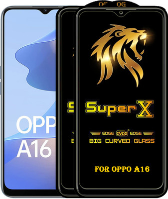 PFOAM Edge To Edge Tempered Glass for OPPO A16(Pack of 2)