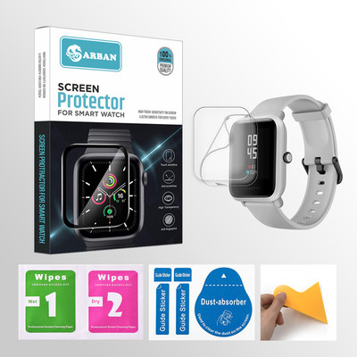 ARBAN Edge To Edge Tempered Glass for Amazfit Bip S Smartwatch 2 PROTECTOR + 2 WIPES + 2 DUST REMOVAL STICKER + 1 WIPER(Pack of 2) ARBAN Edge To Edge Tempered Glass for Amazfit Bip S Smartwatch 2 PROTECTOR + 2 WIPES + 2 DUST REMOVAL STICKER + 1 WIPER(Pack of 2)
