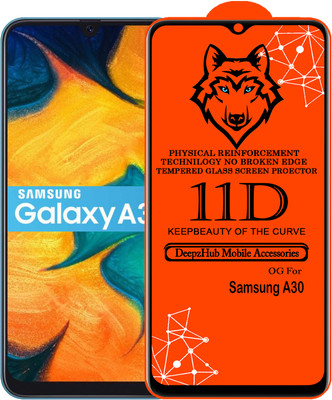 CRodible Edge To Edge Tempered Glass for Samsung Galaxy A30(Pack of 1)