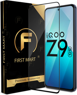 FIRST MART Edge To Edge Tempered Glass for iQOO Z9 5G, iQOO Z9, Z9 5G(Pack of 1)