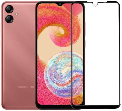 VDAT Edge To Edge Tempered Glass for SAMSUNG Galaxy A04, SAMSUNG A04(Pack of 1)