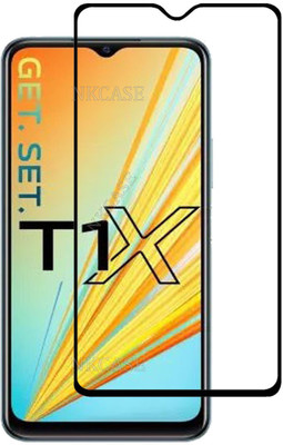 NKCASE Edge To Edge Tempered Glass for vivo T1X(Pack of 1)
