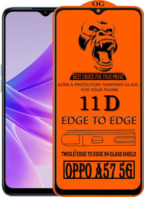 TWIGLO Edge To Edge Tempered Glass for OPPO A57 5G(Pack of 1)