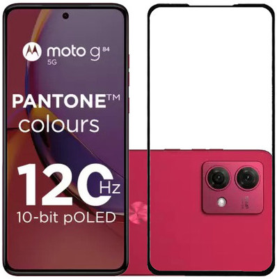 AARERED Edge To Edge Tempered Glass for Motorola G84 5G, Moto G84 5G(Pack of 1)