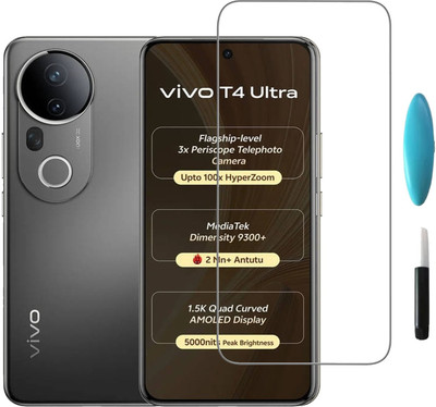 Hyper Edge To Edge Tempered Glass for vivo T4 Ultra 5G, vivo T4 Ultra, VIVO T4 ULTRA(Pack of 1)