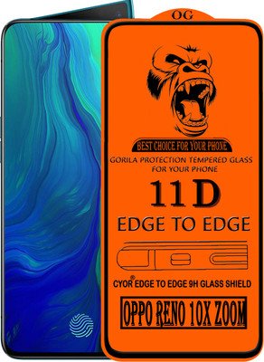 CYOR Edge To Edge Tempered Glass for OPPO RENO 10X ZOOM(Pack of 1)