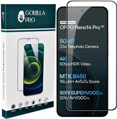 GORILLA PRO Edge To Edge Tempered Glass for OPPO Reno 14 Pro 5G(Pack of 1)