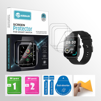 ARBAN Edge To Edge Tempered Glass for Fire-Boltt Falcon 1.83 inch Smartwatch 4 PROTECTOR + 4 WIPES + 4 DUST REMOVAL STICKER + 1 WIPER(Pack of 4) ARBAN Edge To Edge Tempered Glass for Fire-Boltt Falcon 1.83 inch Smartwatch 4 PROTECTOR + 4 WIPES + 4 DUST REMOVAL STICKER + 1 WIPER(Pack of 4)