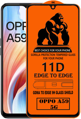 GDMA Edge To Edge Tempered Glass for OPPO A59 5G(Pack of 1)