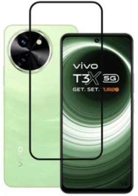 Skyforce Edge To Edge Tempered Glass for Vivo T3x 5G tempered glass(Pack of 1)