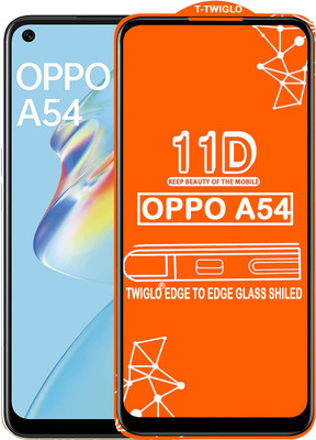 TWIGLO Edge To Edge Tempered Glass for OPPO A54(Pack of 1)