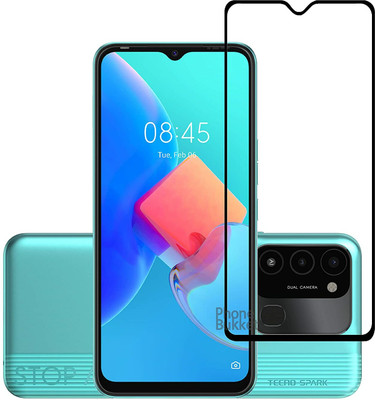 NIMMIKA ENTERPRISES Edge To Edge Tempered Glass for Tecno Spark 8C D+ Tempered Glass(Pack of 1)