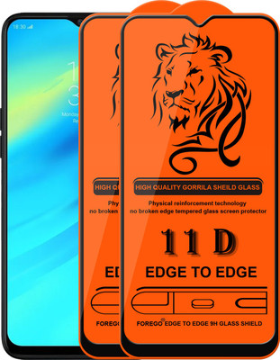 Forego Edge To Edge Tempered Glass for Realme 2 Pro(Pack of 2)