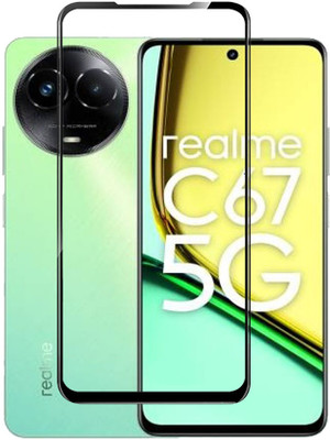 DSCASE Edge To Edge Tempered Glass for Realme C67 5G, realme C67(Pack of 1)
