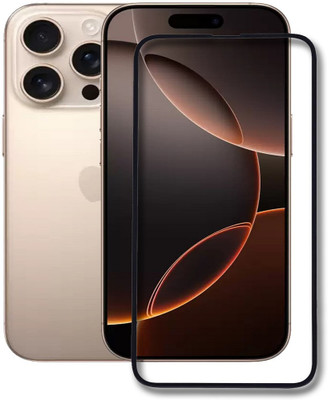 INFINITYWORLD Edge To Edge Tempered Glass for Apple iphone 16 Pro(Pack of 1)