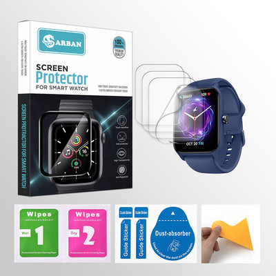 ARBAN Edge To Edge Tempered Glass for FASTRACK REFLEX KRUZ 1.8 inch Smartwatch 4 PROTECTOR + 4 WIPES + 4 DUST REMOVAL STICKER + 1 WIPER(Pack of 4) ARBAN Edge To Edge Tempered Glass for FASTRACK REFLEX KRUZ 1.8 inch Smartwatch 4 PROTECTOR + 4 WIPES + 4 DUST REMOVAL STICKER + 1 WIPER(Pack of 4)