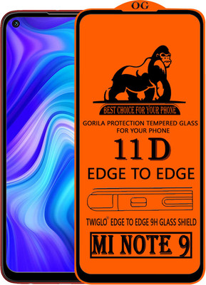 TWIGLO Edge To Edge Tempered Glass for REDMI NOTE 9(Pack of 1)