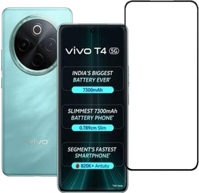 SuperX Edge To Edge Tempered Glass for vivo T4 5G(Pack of 1)