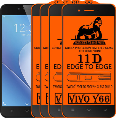 TWIGLO Edge To Edge Tempered Glass for VIVO Y66(Pack of 4)